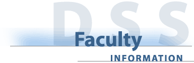 click here to return to the Facultyi nfo Page